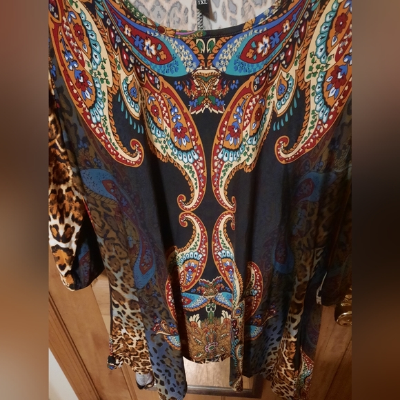 White Mark Tunic Blouse Plus Size 1xl - Picture 4 of 4